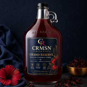CRMSN Grand Reserve one-gallon Caribbean sorrel bottle